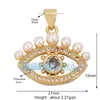 L55 nuevo popular europeo y americano Ojo de Diablo amuleto de la suerte ojo circón joyería creativa DIY