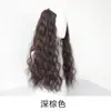 Pieza de peluca de una pieza femenina Red de red barba de maíz onda grande pieza de cabello rizado natural esponjoso onda de agua pieza de peluquería punto