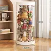 Balde de Armazenamento para Bonecas, Caixa de Armazenamento Transparente de Grande Capacidade para Bonecas e Brinquedos, Artefato de Armazenamento para Brinquedos de Pelúcia