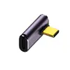 Adaptador Tipo-C de alta potência 240W, cotovelo em L de 90 graus, em forma de U, transmissão de 40 Gbps, USB4.0, funcionalidade completa