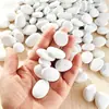 Produtos semiacabados de pedra quente artesanal transfronteiriços, pedras de fundo branco para pintura DIY, seixos brancos para pintura colorida e arte em pedra