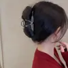 Pinza para el Cabello de Metal para Mujer, Pinza Tiburón de Lujo de Alta Gama, Pasador para Peinados Recogidos, Accesorio para el Cabello con Perlas para la Parte Trasera de la Cabeza