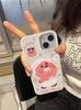 Ins castor de dibujos animados lindo loopy adecuado para funda de teléfono móvil iPhone14promax Apple 13 paja de trigo