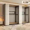 Armario de Montaje Sencillo, Gabinete de Entrada, Perchero Metálico para el Hogar en el Dormitorio, Armario para Habitación de Alquiler, Armario Pequeño para Dormitorio