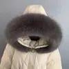 Gola de pelo sintético de raposa, gola de pelo falso, gola com capuz para jaqueta de plumas, acessórios para vestuário de casaco de algodão parka, acabamento em pelo, fornecimento direto do fabricante