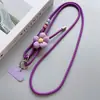 Lanyard para Teléfono Cruzado de Cuerda Larga con Flor y Cuentas Correa para Senderismo al Aire Libre Cadena para Colgar Altavoz Venta al por Mayor Moderno