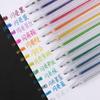 Nuevo bolígrafo de gel de color simple y brillante, marcador multicolor de metal para estudiantes.