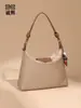 Bolsa Tote Hobo de Luxo, Estilo Preguiçoso, Bolsa de Ombro Impermeável de Nylon, Design de Nicho, Bolsa de Ombro Único Transversal para Mulheres