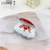 Pinzas para el Cabello de Navidad, Pasadores de Muñeco de Nieve, Pinzas para el Cabello de Árbol de Navidad y Papá Noel, Pinzas de Tiburón, Pinzas para Cola de Caballo, Pinzas para Medio Peinado, Accesorios para el Cabello Versátiles Transfronterizos