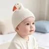Gorro para Bebé para Otoño e Invierno, Lindo y Adorable Gorro de Punto de Ganso, Gorro de Lana Cortavientos y Cálido para Bebés y Niños Pequeños, Niños y Niñas