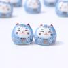 Gato da Sorte de Cerâmica DIY Pulseira de Gato Colorido Pingente Furo Vertical Pingente de Gato Colorido Acessórios de Miçangas Acessórios de Gato Daruma