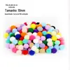 Bolinhas de Pelúcia Coloridas DIY de 10mm Pequenas Bolinhas de Pelo Feitas à Mão Pacote de Material para Jardim de Infância Capa de Celular Flor Gota de Cola Sol