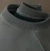 Chalecos grises de hierro de 500g con forro polar pesado para hombre, terciopelo de zorro plateado, cálidos, de cuello redondo, holgados, de color liso, manga larga, camisa interior para otoño e invierno