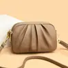 Bolso de Mujer 2026 Nuevo Modelo Bolso Cruzado de Mujer Cuero Suave Plegado Bolso Cuadrado Pequeño Versátil Bolso para Teléfono Móvil Bolso de Hombro Comercio Exterior Transfronterizo