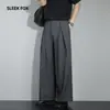 Pantalones Casuales de Color Sólido Otoño Estilo Nuevo para Hombre Pantalones de Traje Holgados de Pierna Recta Estilo Americano de Gama Alta Modernos