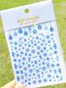 Pegatinas para uñas de copo de nieve comercio electrónico transfronterizo Navidad nuevo pegatinas para uñas de copo de nieve azul Me180-197 Azul