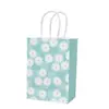 Bolsa de Papel Kraft con Diseño Impreso de Flores de Primavera Transfronteriza, Recuerdos para Fiestas de San Valentín, Bolsas de Tote para Fiestas, Hecho a Medida