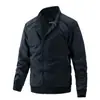 Chaqueta Fina para Hombre, Ropa Exterior de Moda y Sencilla, Nuevo Estilo Primavera y Otoño, Ropa Exterior Talla Grande, Chaqueta al por Mayor, Chaqueta de Manga Larga de Moda para Hombre
