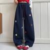 Calça de Moletom Esportiva para Meninas Mais Velhas, Calça Casual com Estampa de Cimitarra Floral, Nova Marca de Moda Primavera e Outono Calça Longa para Meninas