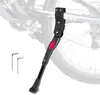 Pata de Apoyo Ajustable de Aluminio para Bicicleta, Soporte Universal para Bicicleta para MTB y Bicicleta Plegable, 34.5-38 cm, con Almohadilla de Goma, Negro