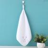 Toalla cuadrada de vellón coral personalizado para lavado facial, toalla pequeña para niños, para el hogar, para colgar, absorbente, para manos, toalla de cocina