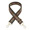 Nueva Bolsa Jacquard Flor de Hielo Colorida con Correa Ancha para el Hombro Accesorios Decorativos Correa para el Hombro Cruzada Correa Larga Engrosada
