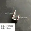 Tubo Quadrado Fivela em U Ranura Conector Grampo de Placa de Aço Tubo Redondo de Aço Inoxidável Fixador de Liberação Rápida em Forma de C Suportes de Ângulo Acessórios