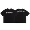 Camiseta Vintage Suelta de Manga Corta con Cuello Redondo Lavada y Desgastada Estilo Americano San Miguel 2026 para Hombres y Mujeres Moderna