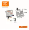 Bisagras para puerta de gabinete ejes giratorios superior e inferior código de esquina giratoria para puerta de gabinete de madera bisagra plegable en forma de 7 bisagra de eje oculto superior e inferior
