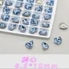 Rhinestones Mixtos K9 de Alta Calidad para Uñas, Imitación Huazi Azul Claro Multifacéticos de Fondo Plano Forma Irregular Granel Brillantes Rhinestones Grandes para Uñas