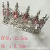 Corona de Plástico Transfronteriza Corona de Novia Tiara Corona para Pastel de Cumpleaños Corona Infantil Corona de Reina Decoración de Flores