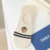 Calcetines Invisibles para Hombre Calcetines Coreanos Lindos con Letras Calcetines de Dibujos Animados Verano Algodón Delgado Anime Calcetines Antideslizantes Boca Baja Calcetines de Barco para Hombre