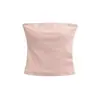 Top Tubinho Branco Acolchoado com Alças, Design de Verão, Roupa Íntima, Top Sem Alças