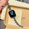 Correa de Reloj Metálica con Cadena de Mariposa Pequeña de Epoxi Compatible con Apple Watch 10 11 Huawei 11 Fit5 GT6 Xiaomi Pulsera