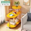 Prateleira de Armazenamento de Mesa de Cabeceira, Pequeno Armário de Madeira Maciça para Apartamentos de Aluguel, Uso Doméstico Moderno Minimalista, Armário de Mesa de Cabeceira Ultra-Estreito Simples para Quarto