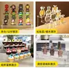 Suporte expositor de figuras em acrílico, prateleira de armazenamento em escada multicamadas para caixas surpresa, expositor em acrílico, personalização transfronteiriça
