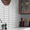 Pegatinas de Pared 3D Estéreo de Ladrillo Blanco Autoadhesivas Impermeables a Prueba de Aceite Decoración de Interiores Papel Tapiz Estilo Nórdico 3D