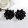 Europa y Estados Unidos joyería transfronteriza pendientes de flores grandes con sentido del diseño de tela exagerado flor de verano flor nicho pendientes de flores