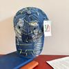 Gorra de béisbol con agujeros de mezclilla lavada retro americana 2024, nueva gorra pequeña de moda de alta calidad