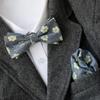 Traje de vestir corbata de moño pañuelo cuadrado pequeño traje novio vestido de novia camisa accesorios conducto de aire nostálgico bolsa toalla moño