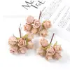 Buquê de Rosas Simuladas, Flores Artificiais, Decoração de Casa, Materiais para Guirlanda DIY Feita à Mão, Decoração de Parede de Plantas, Buquê de Casamento