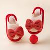 Pantuflas de Primavera y Otoño Lindas Pantuflas para el Hogar Cuatro Estaciones de Dibujos Animados de Tela para Niñas Baotou Ligeras Zapatos de Piso con Correas Traseras