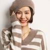 Cachemira 2026 Otoño e Invierno Nuevo para Mujer de Gama Alta Color Sólido Tejido Exterior Cálido Ropa Exterior Boina