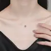 Collar de Plata de Ley S925 con Moissanita Color D Lágrima de Sirena con Hilo de Pescar Invisible, Estilo de Nicho de Gama Alta, Artículo Popular al por Mayor