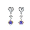 Pendientes Transfronterizos Modelo Nuevo de Plata de Ley S925 para Mujer, Pendientes de Borlas, Estilo Ins, Moissanita de Alta Gama, Venta al por Mayor desde el Fabricante