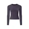 Camiseta Deportiva Casual de Manga Larga Antibacteriana Transpirable Ajustada para Yoga, Running, Entrenamiento, Top de Fitness
