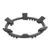 Novo suporte de apoio antiaderente de aço fundido com seis dentes para panelas wok, grade para fogão a gás, acessório universal para fogões a gás