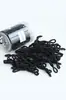 Ligas para el cabello negras de alta elasticidad y duraderas en lata para niñas, bandas para coleta que no dañan el cabello, pequeños accesorios para el cabello para niños, en stock para venta al por mayor
