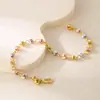Pulseira de Contas de Melancia Xiyin Mais Vendida no Exterior com Personalidade Única, Luxo Discreto de Nicho, Sensação de Alto Padrão, Joias Simples e Modernas