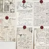 10 Postales retro europeas con letras tarjeta nostálgica pegatinas de pared arte de pared decorativo mensaje tarjeta pequeña venta al por mayor